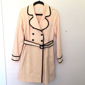 ELLE Light Pink W/ Black Accents Coat